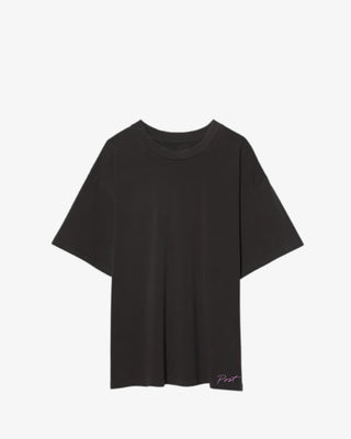 Black Tee with Post logo